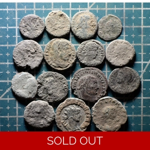 Lot of 15 ANCIENT ROMAN Coins. UNCLEANED